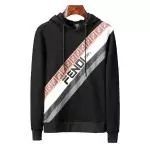 sweater homme fendi oversize hoodie broderie black